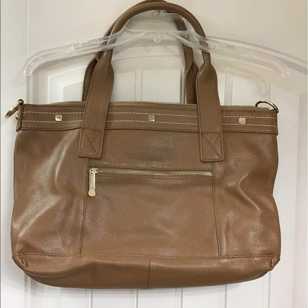 Cuore & Pelle camel brown genuine leather handbag new no tags